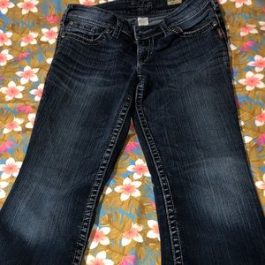 Silver Suki cut Jeans